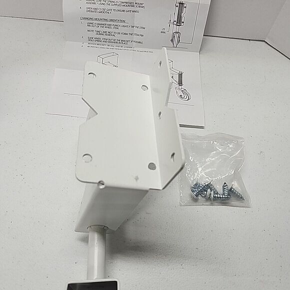 4 Inch Gate Wheel Gate Caster Kit with Spring Loaded for Wooden Fences, Heavy Du - Picture 9 of 13